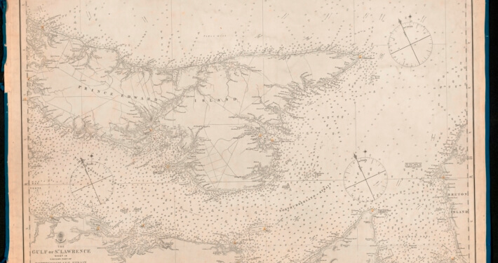 1872 Eastern Part- of Northumberland Strait Map