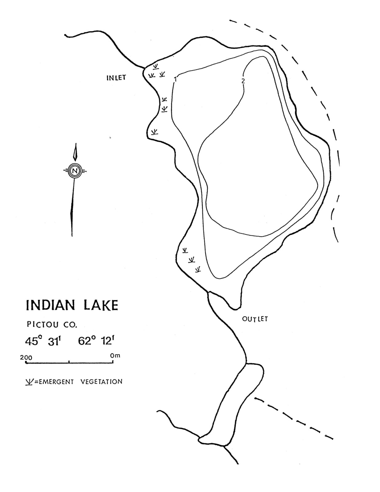 Indian Lake - Pictou County Lake Maps