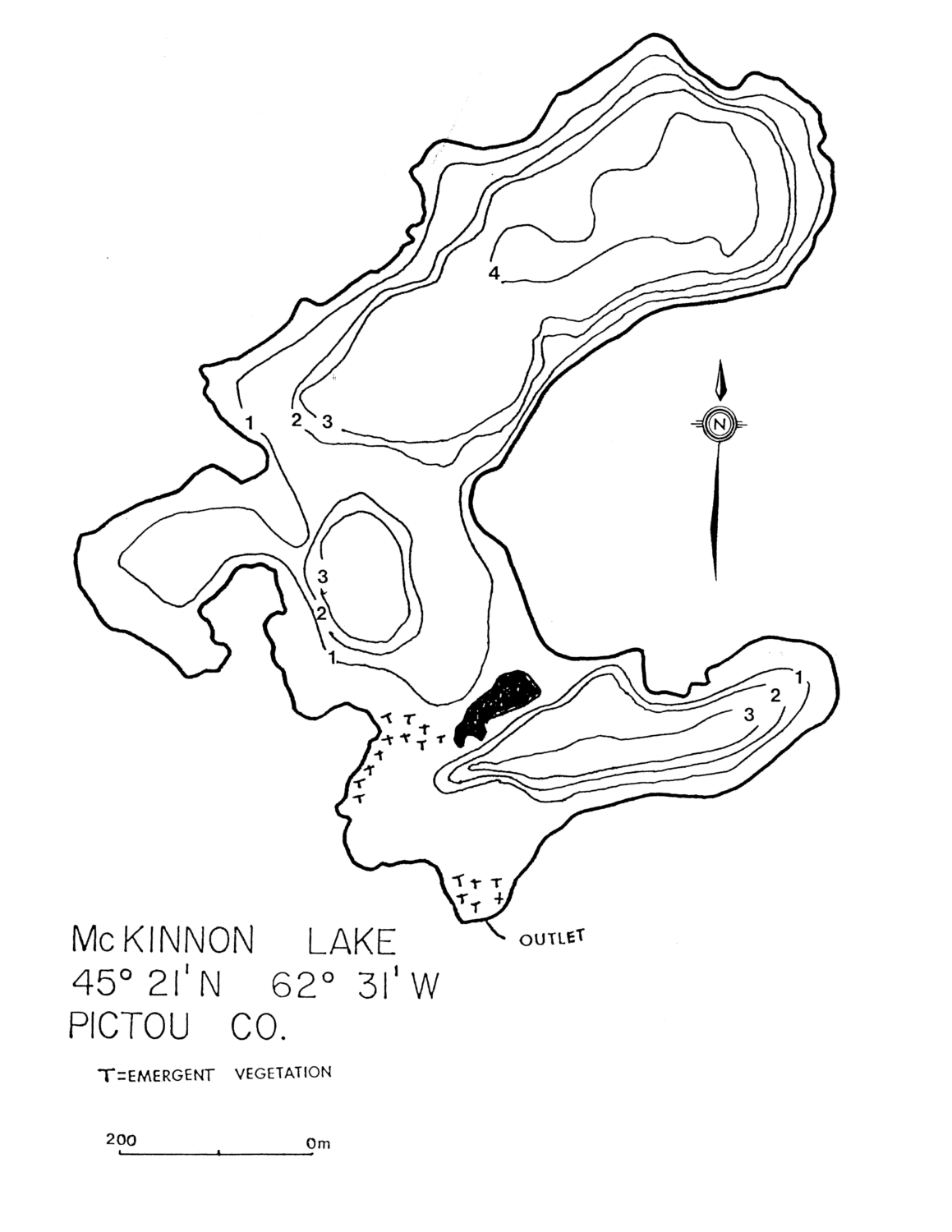 Mckinnon Lake - Pictou County Lake Maps