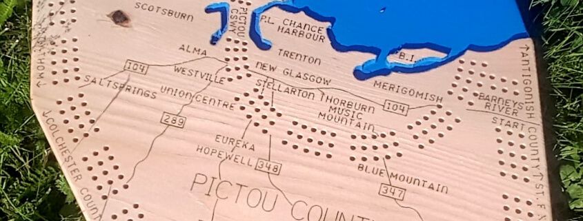 Pictou County Crib Board Map