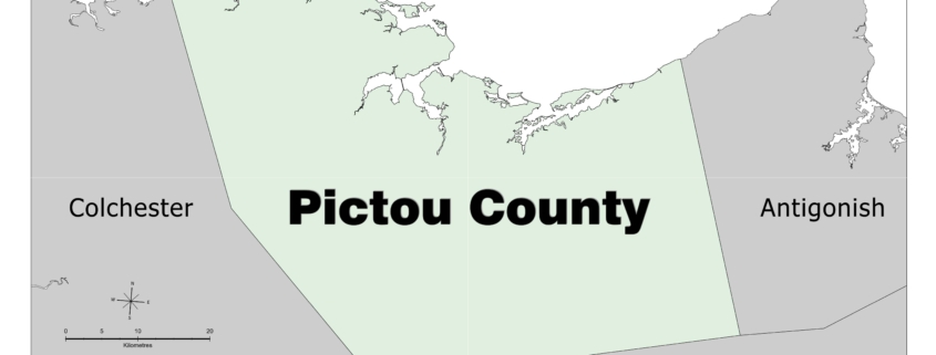 Pictou County Boundary Map (basic)