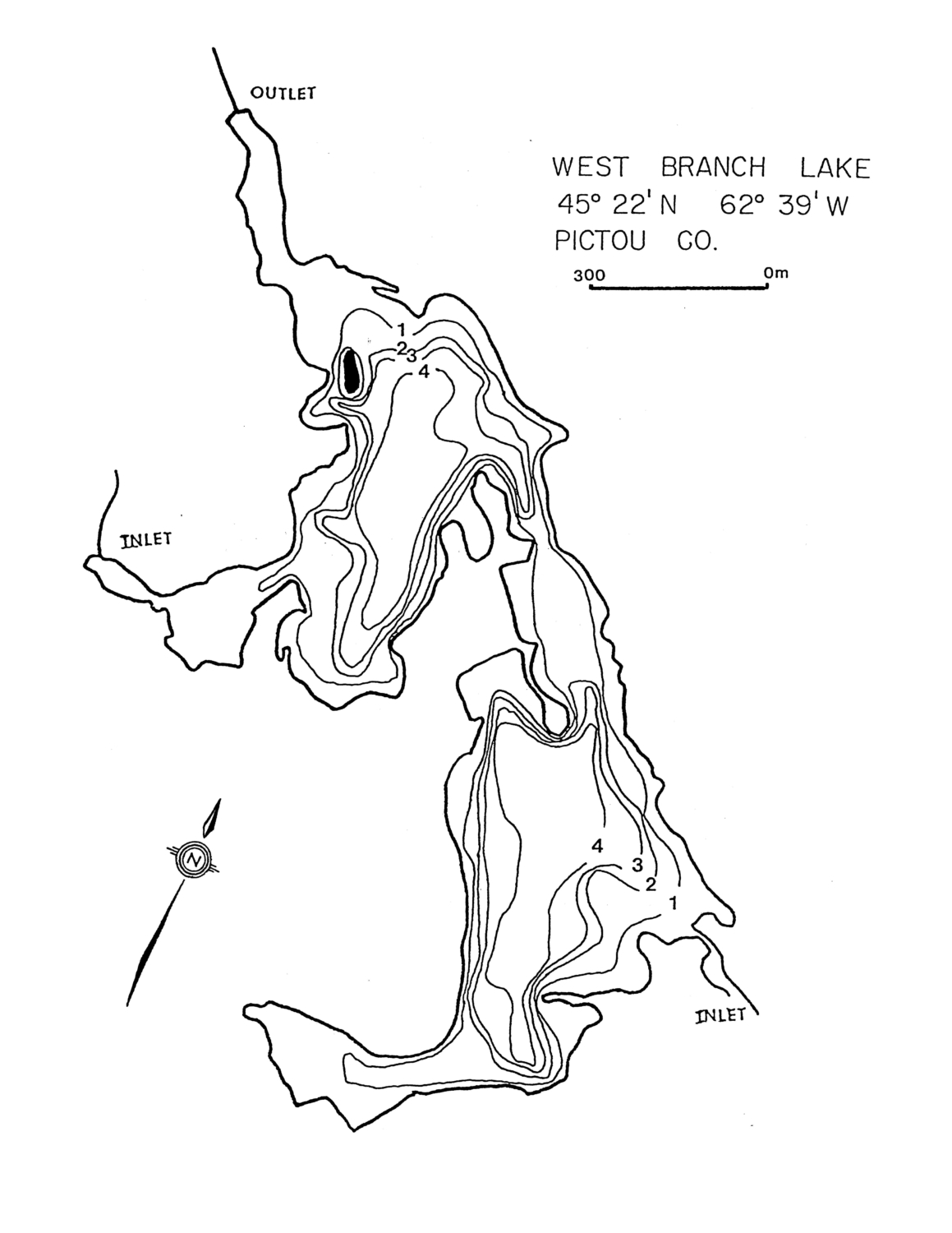 West Branch Lake - Pictou County Lake Maps